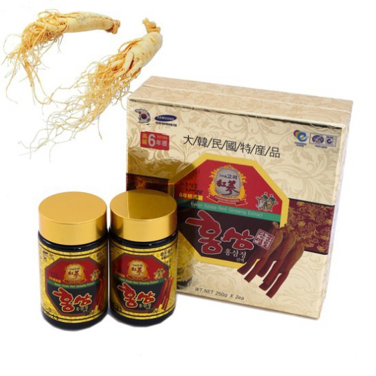 Cao hồng sâm 6 năm tuổi Hàn Quốc - Hộp 2 lọ 250g