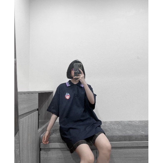 Áo polo cổ lửa siêu đỉnh, 100% cotton mềm mịn, áo cặp unisex ulzzang - ẢNH THẬT