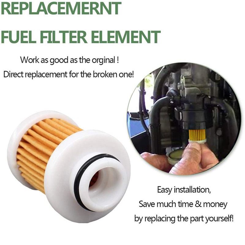 YAMAHA Set 10 Bộ Lọc Nhiên Liệu 4 Thì 6D8-WS24A-00 40-115Hp 30-115 Hp F50-F115 6D8-24563 - 00-00