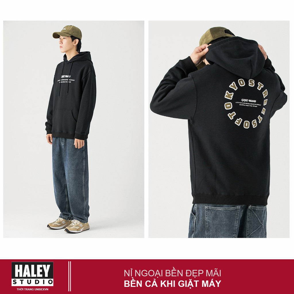 Áo Hoodie Nam Nữ unisex phong cách Hàn Quốc cá tính, Áo chất nỉ cá sấu mã HD054 - Tặng vòng tay xinh - HaleyStudio | BigBuy360 - bigbuy360.vn