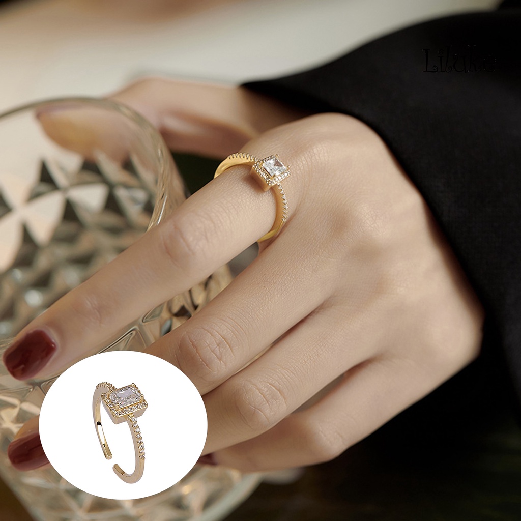 Nhẫn Hợp Kim Đính Đá Nhiều Màu Kiểu Dáng Thời Trang Cho Nữ