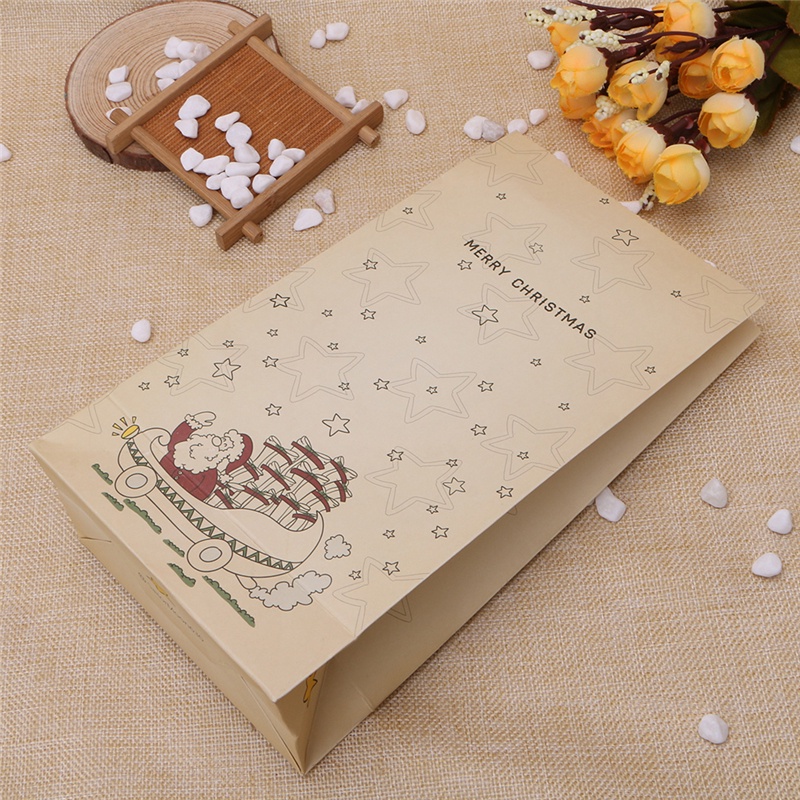 Set 8 Túi Giấy Đựng Bánh Quy Thắt Nơ Xinh Xắn