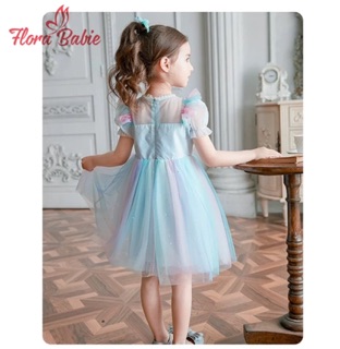 🦋Đầm Váy Công Chúa Xanh Cầu Vồng 🦋