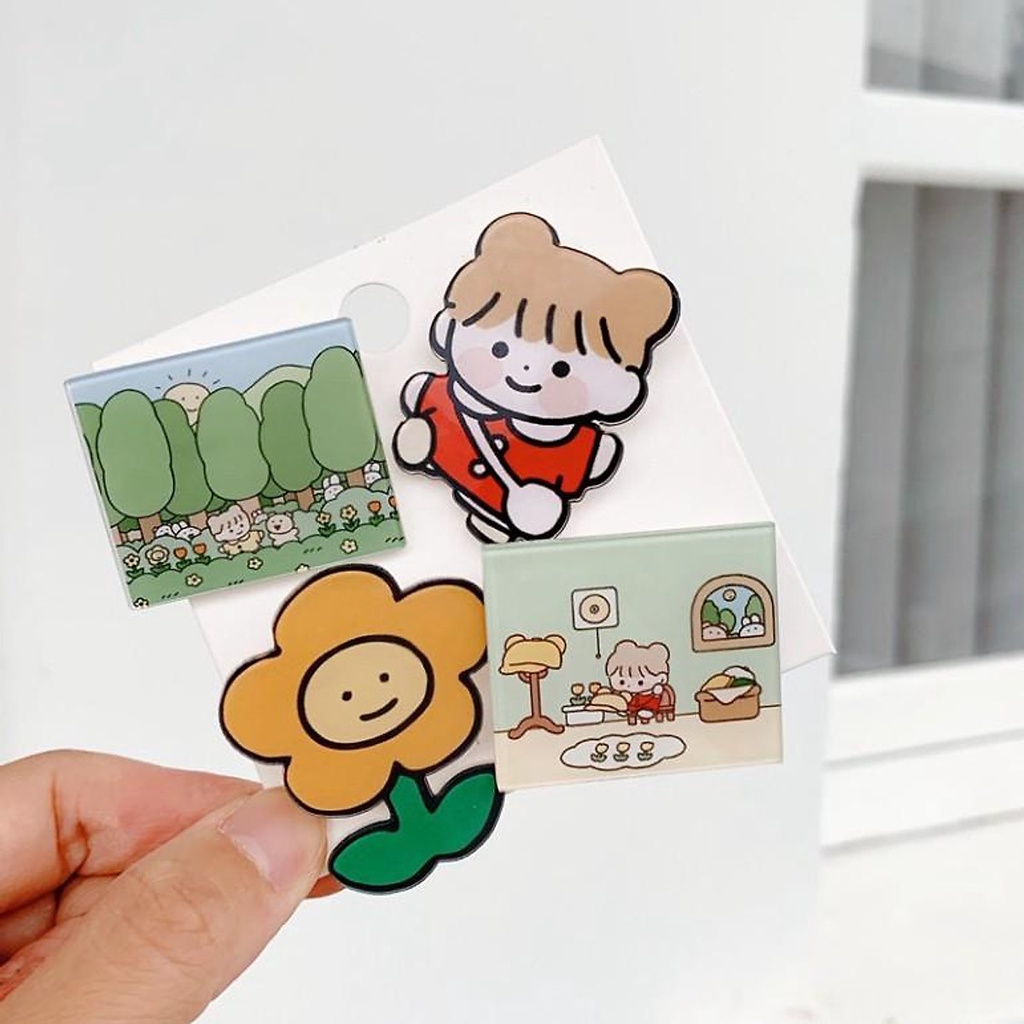 Huy Hiệu Cài Áo,Huy Hiệu Balo,Pin Cài Balo Cartoon Badge Nhật Bản msp4556