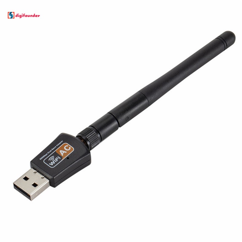 Bộ Điều Hợp Mạng Lan Không Dây 2.4/5ghz Usb Băng Tần Kép 600 Mbps