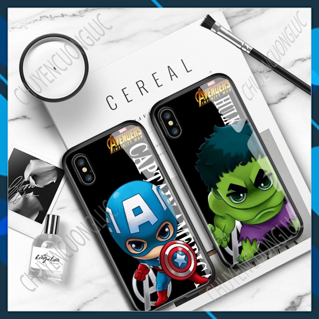 [SALE] Ốp điện thoại kính cường lực in hình Marvel Avenger hoạt hình cho Samsung Galaxy S20 Plus S20 Ultra
