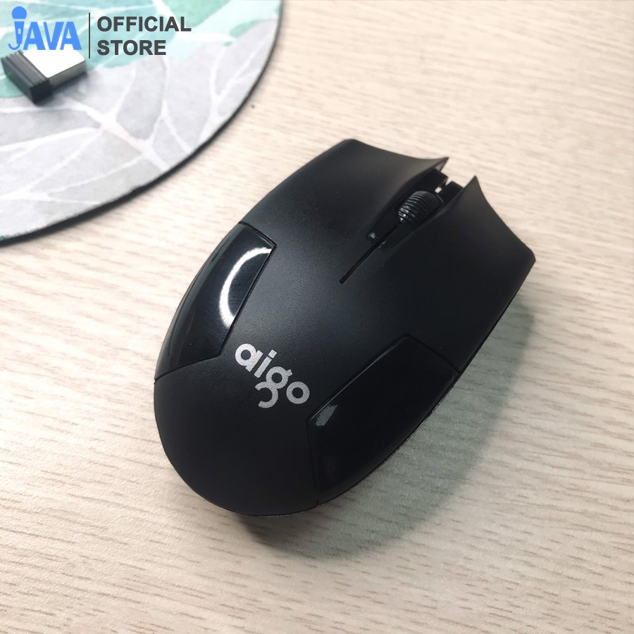 [ CHUỘT GIẢM ÂM-ĐỘ NHẠY CAO ] Chuột không dây Wireless Aigo- Tự động ngắt khi không dùng