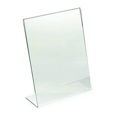 Bảng Menu Mica Để Bàn Chữ L Một Mặt Khổ A4 A5 A6 A7 Đủ Loại Kích Thước