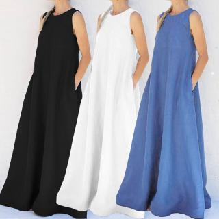 Đầm hai dây dáng dài xẻ tà phong cách Bohemian