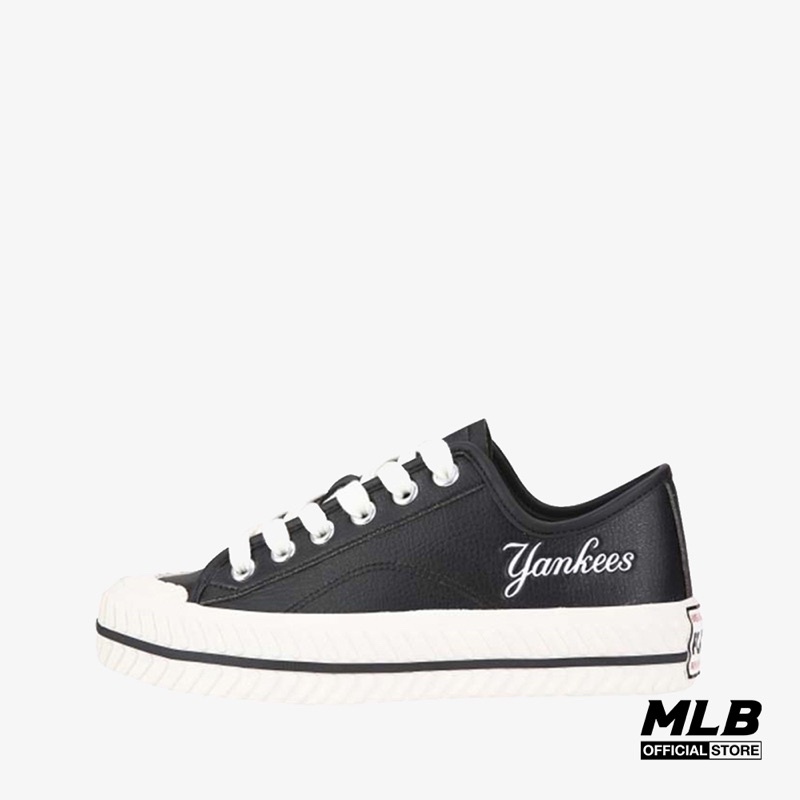 Giày thể thao Sneaker MLB Playball Origin Leather màu Đen Trắng