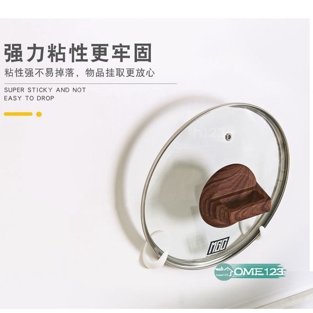 1 móc treo đồ dán tường bằng nhựa màu trắng tự dính sắp xếp gọn gàng cho nhà bếp nhà tắm