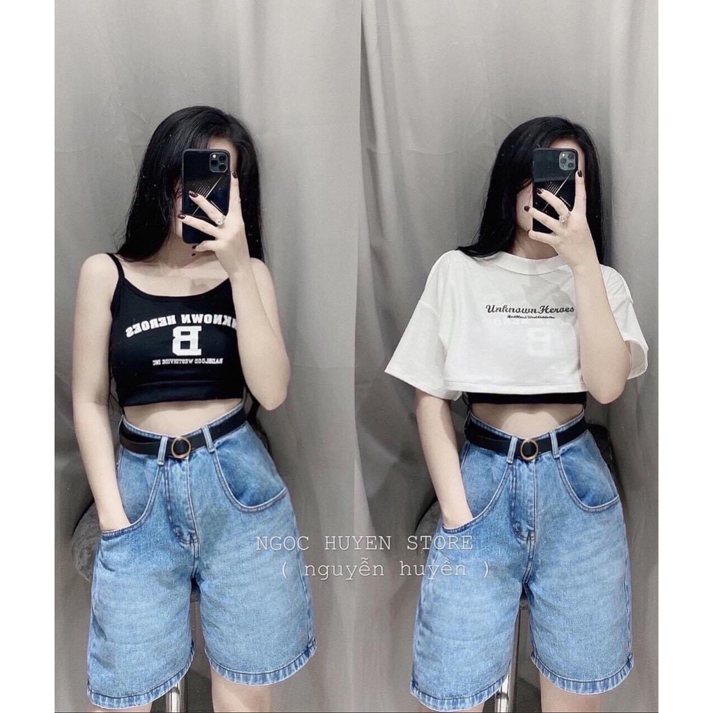 Quần short jean đùi dáng to cực hot cá tính