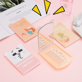 Set gương lược mini hình dễ thương