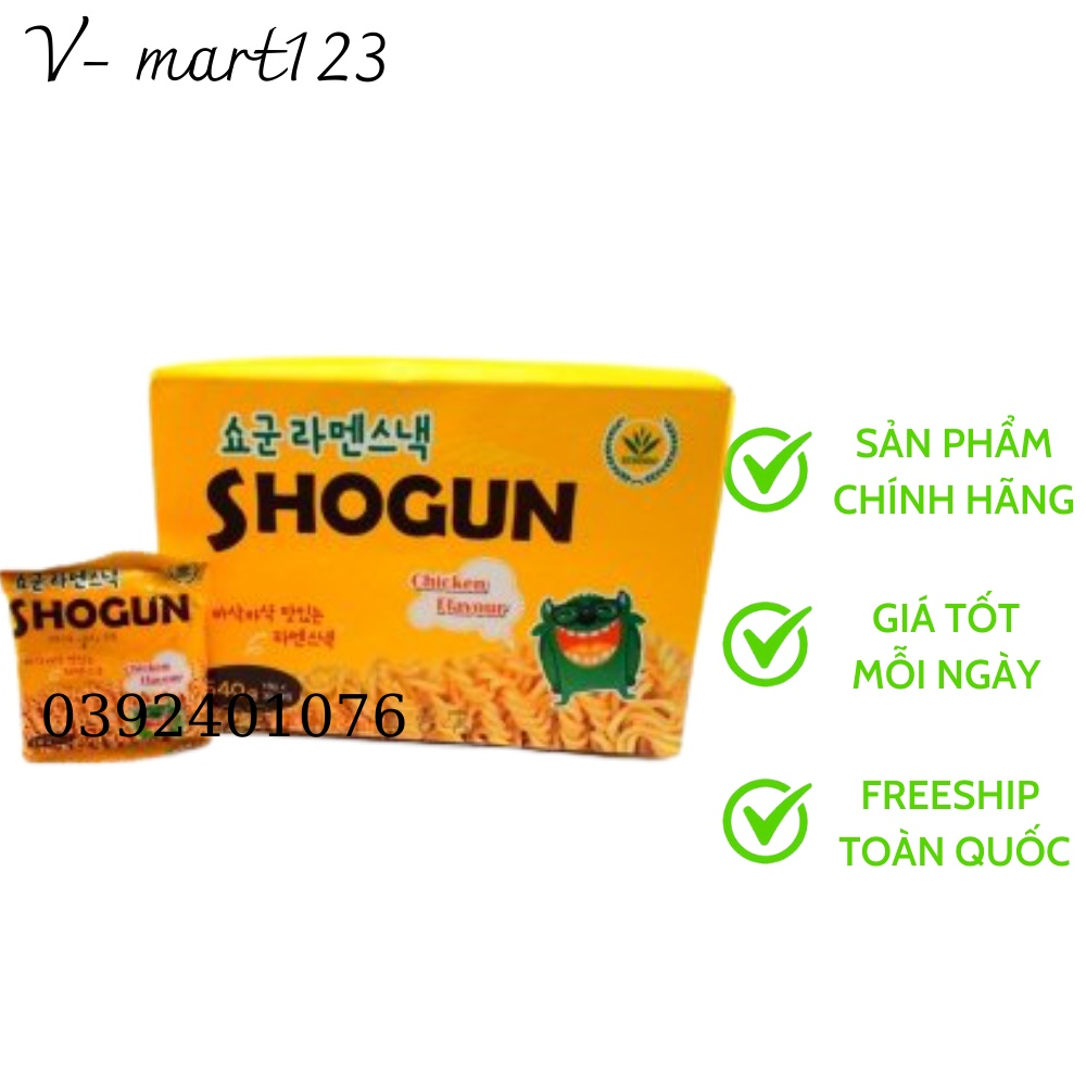 ( 1 Hộp) Mì Ăn Liền Shogun Vị Gà Nướng Ngon Cực Ngon, Mỳ Trẻ em Ăn Liền Giòn Ngon ( Hộp 30 gói x 18gr)