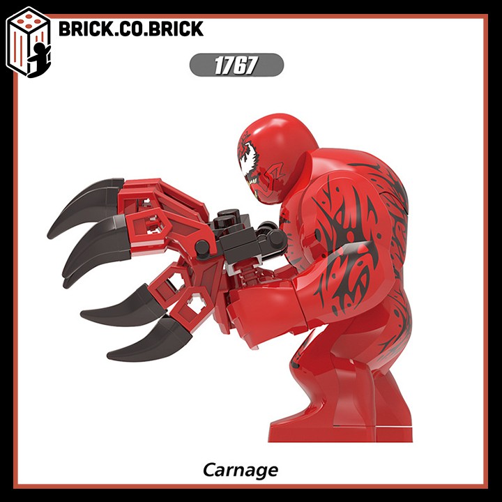 Carnage Marvel Minifigure Đồ Chơi Lắp Ráp Mô Hình Siêu Anh Hùng Venom X1767