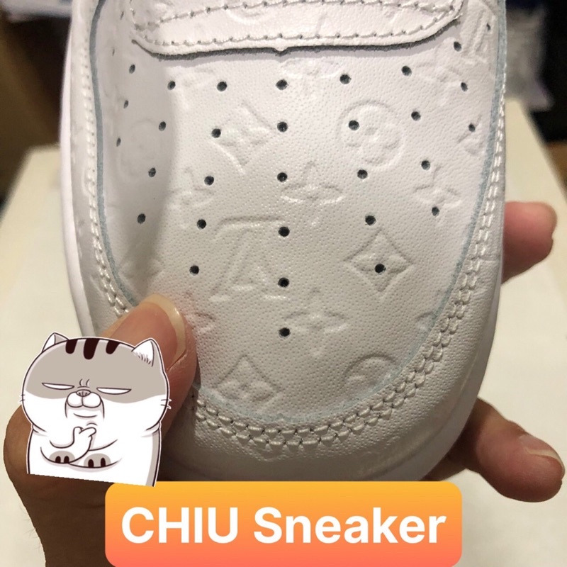 Giày thể thao nam nữ tăng chiều cao air force 1 Full trắng LV phiên bản cao cấp giày Sneaker Af1 trắng