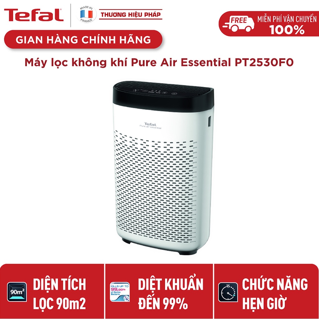 [PT2530FO] Máy lọc không khí Tefal Pure Air Essential PT2530F0 - Hàng chính hãng