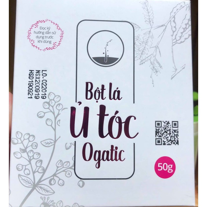 Ủ Dưỡng Tóc ogatic - Hàng Mới Về - Siêu Giảm Giá - Bột lá tự nhiên