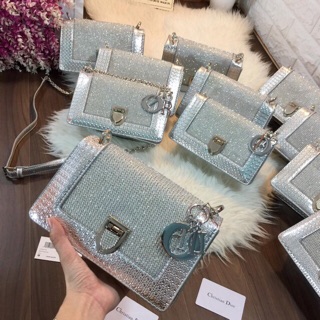 Túi Dior đá bạc size 22cm