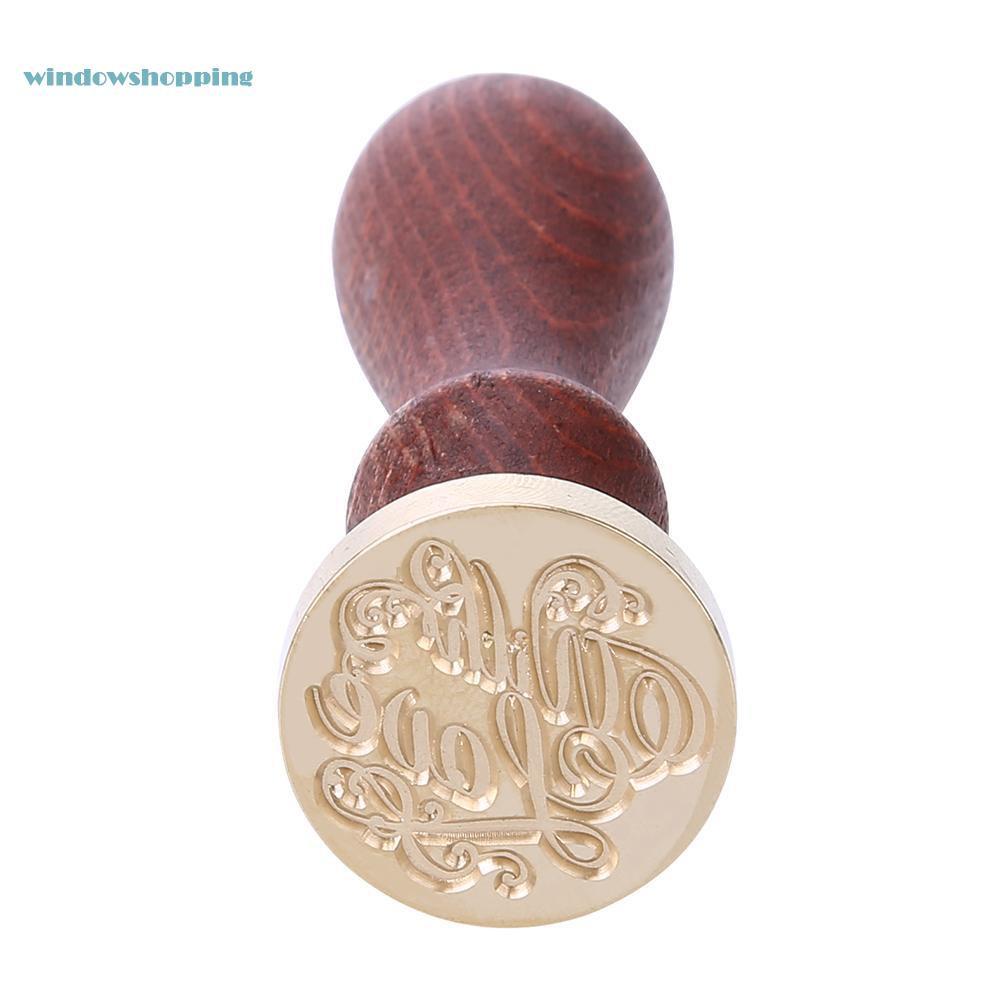 windowshopping Retro Sealing Wax Stamp Blessing Word Wedding Invitation Decor Seal Stamps