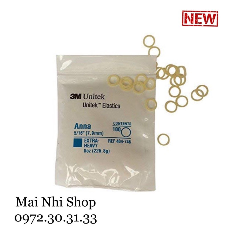 Thun Kéo Niềng Răng, Chun Liên Hàm Chỉnh Nha 3M Unitek Elastics 3.5oz 4oz 6oz