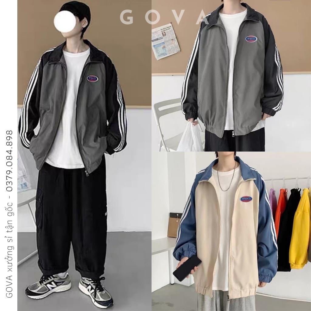 Áo Khoác Dù XYNX.D 2 Lớp Form Rộng Nam Nữ Unisex, Áo Gió Bomber Bóng Chày Chống Nắng Ulzzang GOVA