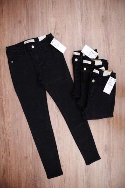 Quần jean skinny nữ đen trắng dáng ôm quần bò nữ co giãn | BigBuy360 - bigbuy360.vn