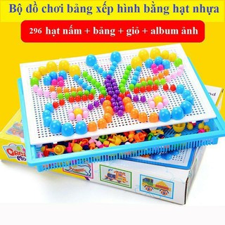 Đồ chơi cắm nấm tư duy trí tuệ giáo dục Montessori 296 chi tiết. Giá rẻ nhất cho bé