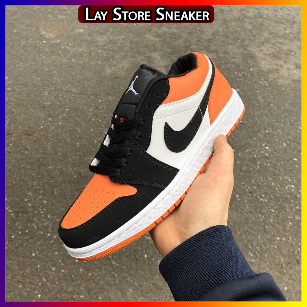 Giày Jordan 1 Low Paris Trắng Xám, JD1 Low Paris Cổ Thấp Gót Xanh Thời Trang Full Box Bill -LAYST