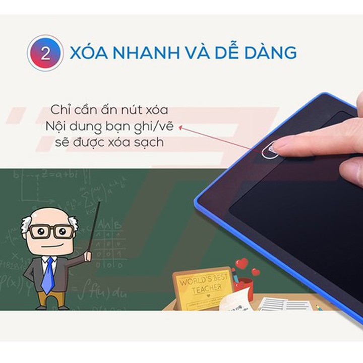 Bảng viết tự xoá-bảng vẽ điện tử LCD-Bảng điện tử thông minh 8.5inch