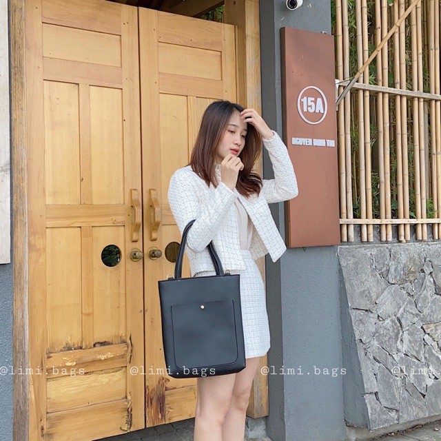 Túi Xách Da LUCKY TOTE - Túi xách nữ đựng vừa Laptop LIMI BAGS