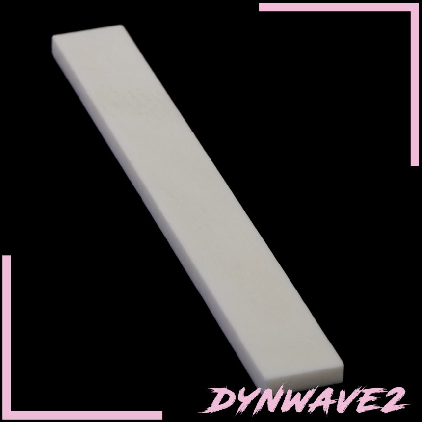 [DYNWAVE2]Beige Bone Bridge Saddle for Acoustic Guitar Replacement Parts Luthier DIY