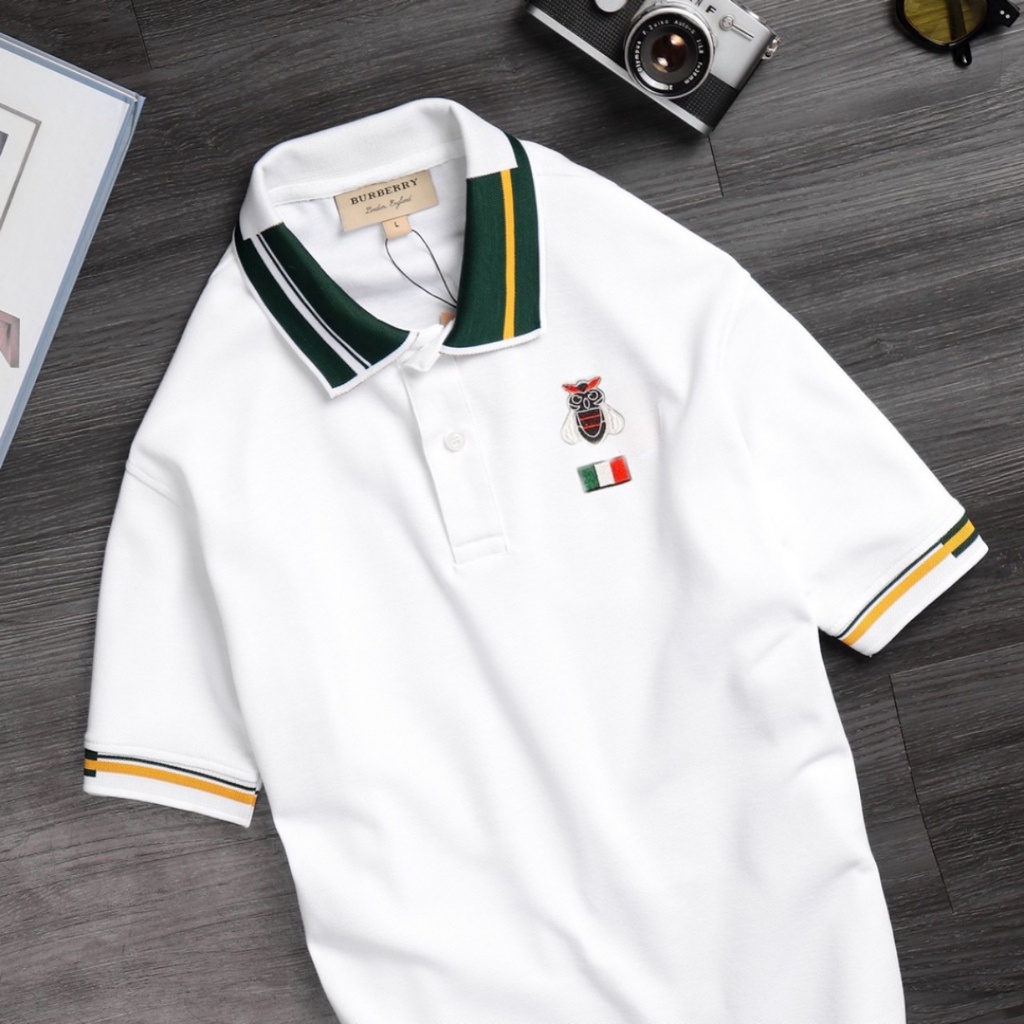 ÁO THUN POLO HOẠ TIẾT LOGO THÊU CON ONG HÀNG HIỆU CAO CẤP - PHONG CÁCH ĐI DẠO PHỐ
