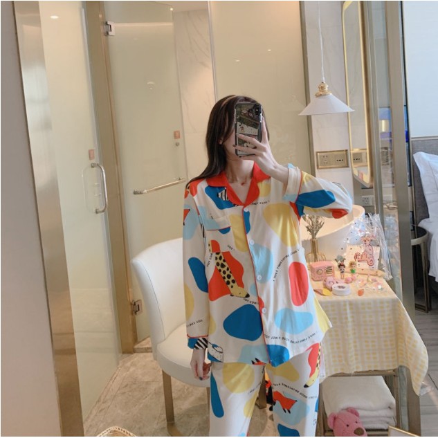 Bộ đồ pijama bầu và cho con bú nhiều màu
