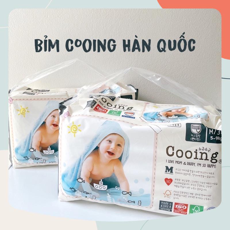 Bỉm Cooing quần/dán nội địa Hàn Quốc Quần :M36,L26,XL22,XXL18,Dán :S34,M30,L26