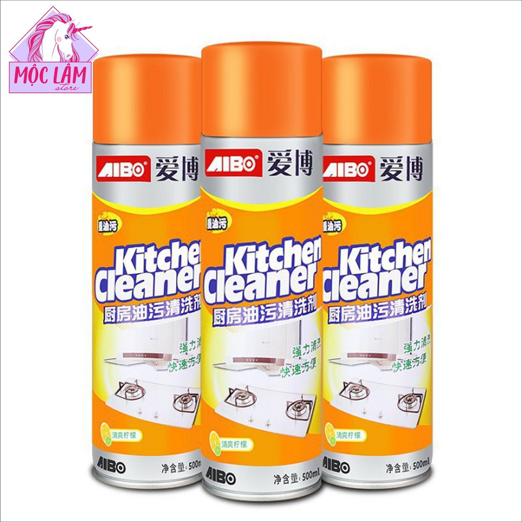 Chai xịt tẩy rửa đa năng chất tẩy đa năng Kitchen Cleaner tẩy rửa nhà bếp sạch bóng, đánh bay dầu mỡ ML09