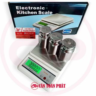 {SẴN} Cân Điện Tử 3kg/ 0.1g WH-B20 Tặng Adapter - Bảo Hàng 12 Tháng