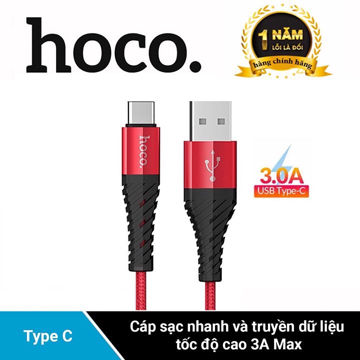 Dây Sạc nhanh Hoco X38 ( Type C-- Micro USB ) (5V-2.4A) Dài 1M-BH 12 Tháng