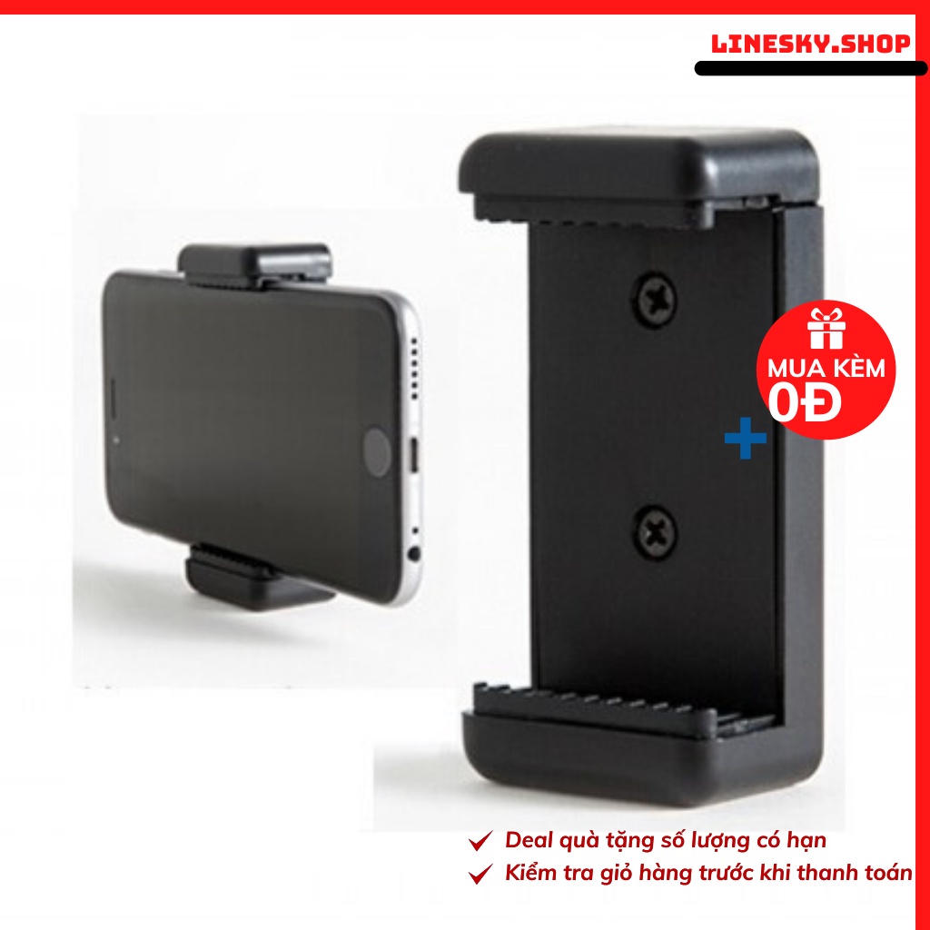 Đầu Kẹp Điện Thoại Gắn Tripod Loại Xịn  Chuẩn dành cho mọi loại điẹn thoại thông minh
