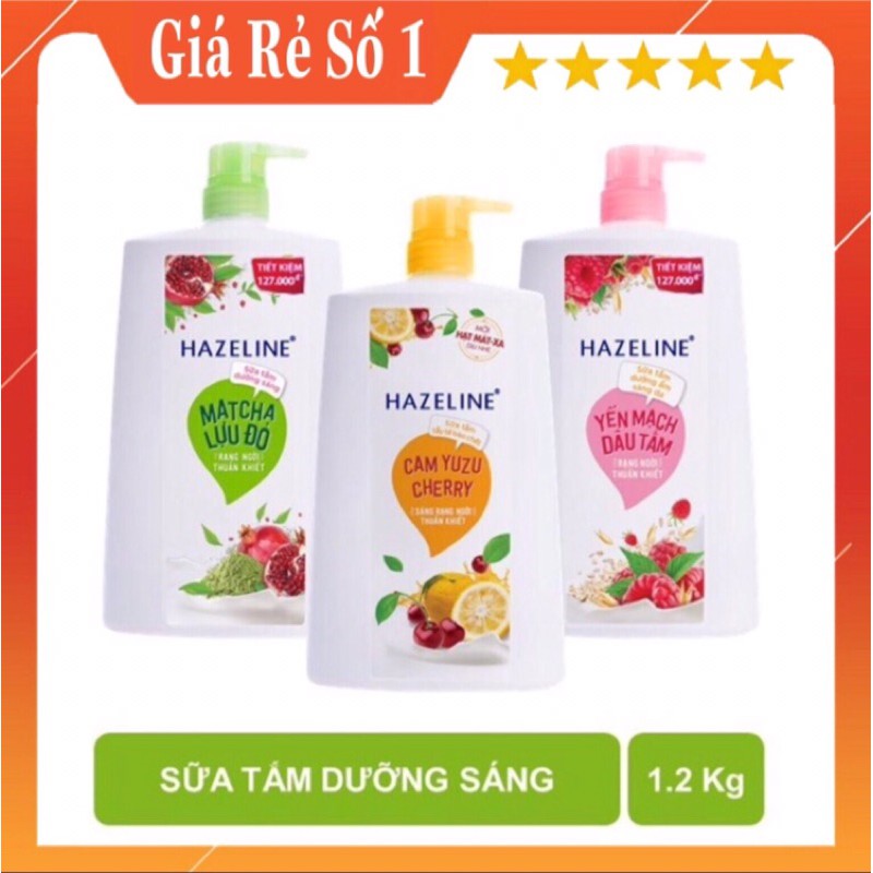 Sữa Tắm Dưỡng Da Hazeline Chai 1.2Kg