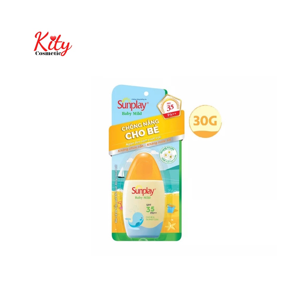 Sữa chống nắng cho bé và da nhạy cảm Sunplay Baby Mild SPF 35, PA++ 30g