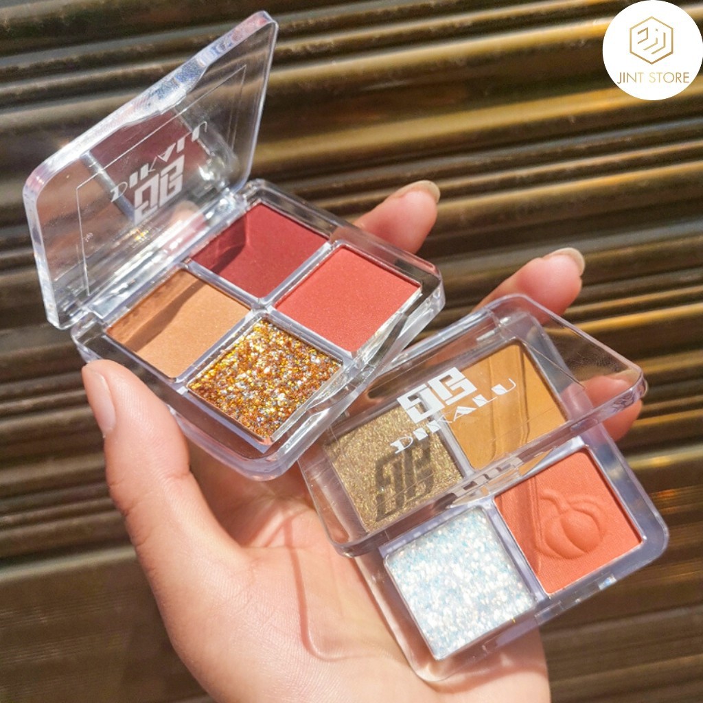 Bảng Phấn Mắt 4 Ô Dikalu Pumpkin Wine Red | BigBuy360 - bigbuy360.vn