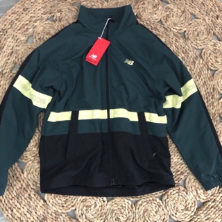 Áo Khoác NB Xanh Rêu Viền Đen Vàng Ngoài Dù Trong Lưới - 0908