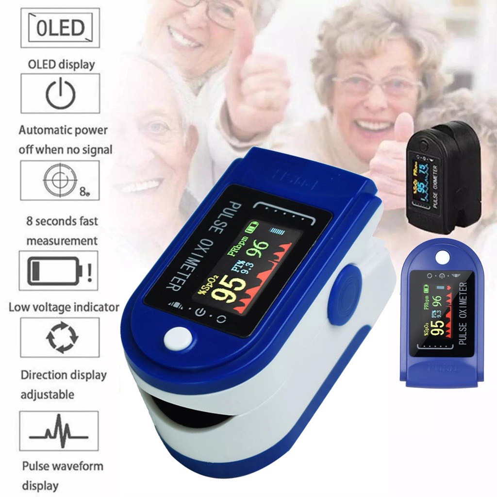 Máy đo nồng độ oxy trong máu spo2 lk88 đo 3 chỉ số bao test 7 ngày tặng pin aaa
