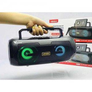 LOA BLUETOOTH KARAOKE KIMISO KM-S6 MODEL 2020(tặng kèm mic hát karaoke có dây)