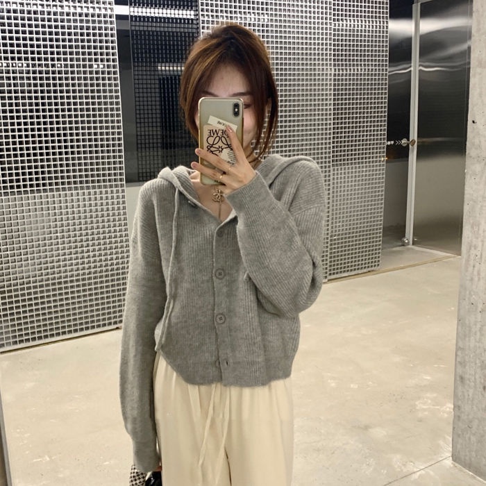 Áo Khoác Cardigan Dệt Kim Mỏng Dáng Ngắn Thời Trang Xuân Thu Mới Cho Nữ