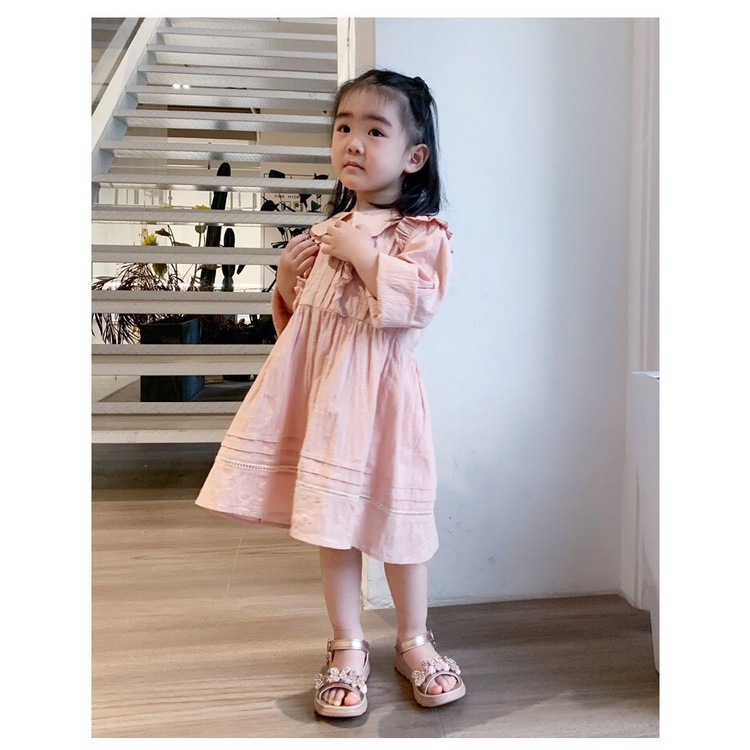 Dép Sandal đính hoa cho Bé Gái~ Dép Quai hậu cao cấp