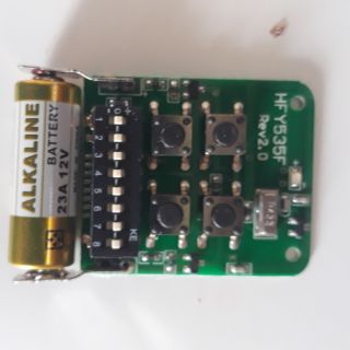 Remote cửa cuốn- Tay điều khiển cửa cuốn 8 mã gạt 433 mhz