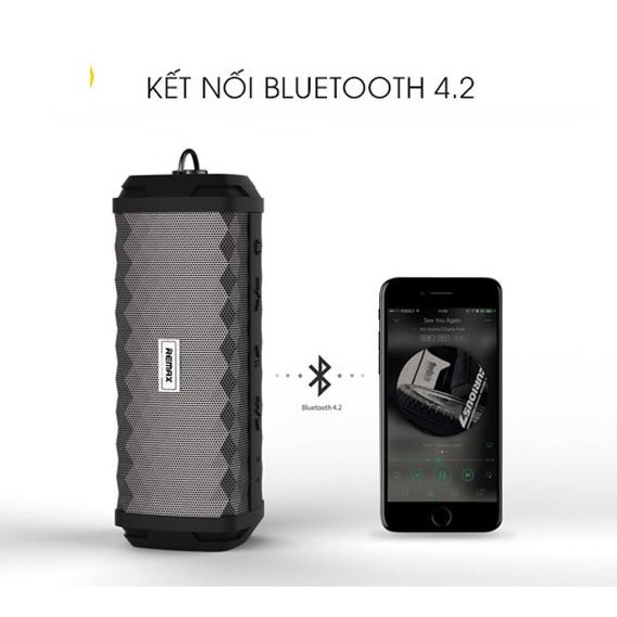 Loa Bluetooth Remax RB-M12 chống nước chuẩn IPX7 hai màu thời trang