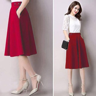 CHÂN VÁY XÒE PHỐI TÚI LƯNG CÁCH ĐIỆU